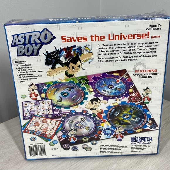 ASTRO BOY Saves The Universe Game NEW IN SEALED BOX 2004 Briarpatch Tezuka - Picture 3 of 5
